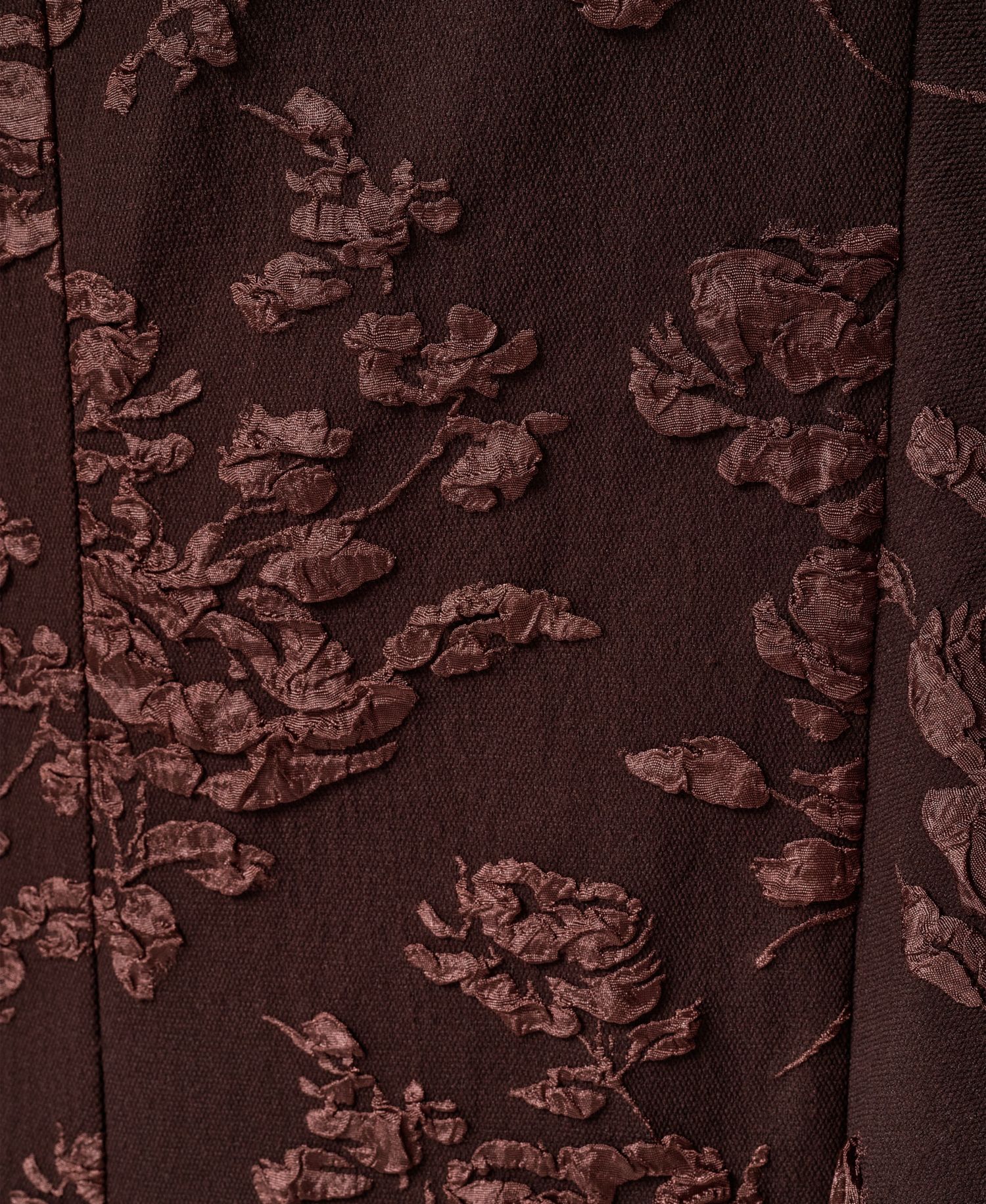 Women's Strapless Floral-Jacquard Gown