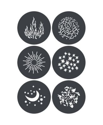GP-GS2 Gobo Set for MG1200Bi Spotlight Mount (6-Pack)