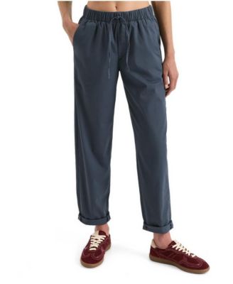 Women's Peached Twill Organic Cotton-Blend Pull-On Pants