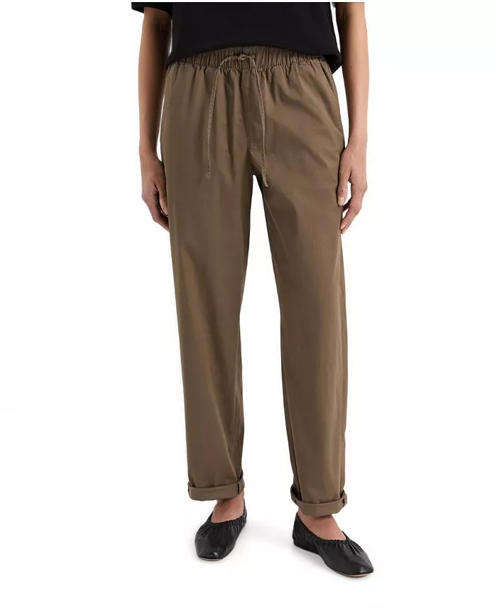 Women's Peached Twill Organic Cotton-Blend Pull-On Pants - thumbnail 8