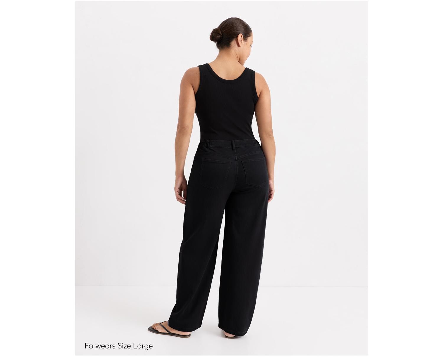 Women's Twill Barrel-Leg Pant