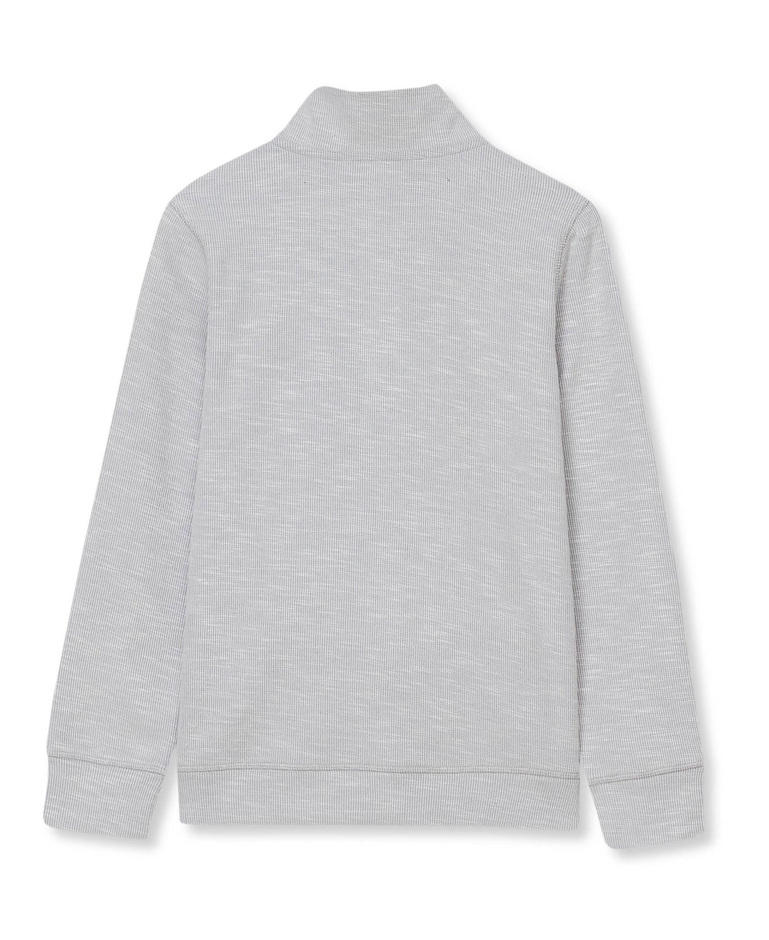 Boys Quarter Zip Slub Sweater
