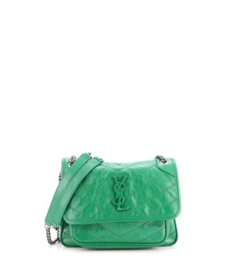 Baby Niki Chain Flap Bag Matelasse Chevron Leather