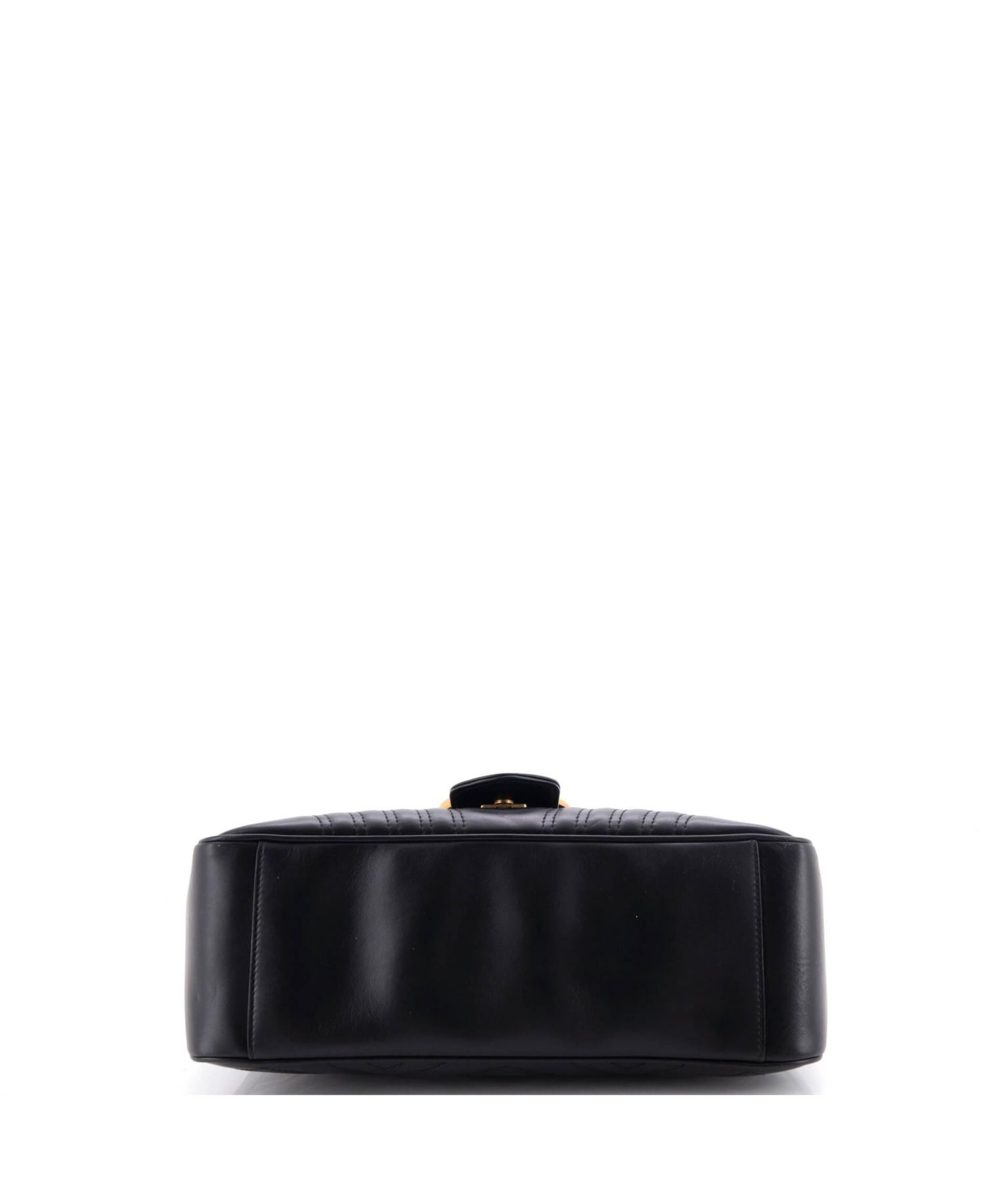 Medium GG Marmont Top Handle Flap Bag Matelasse Leather