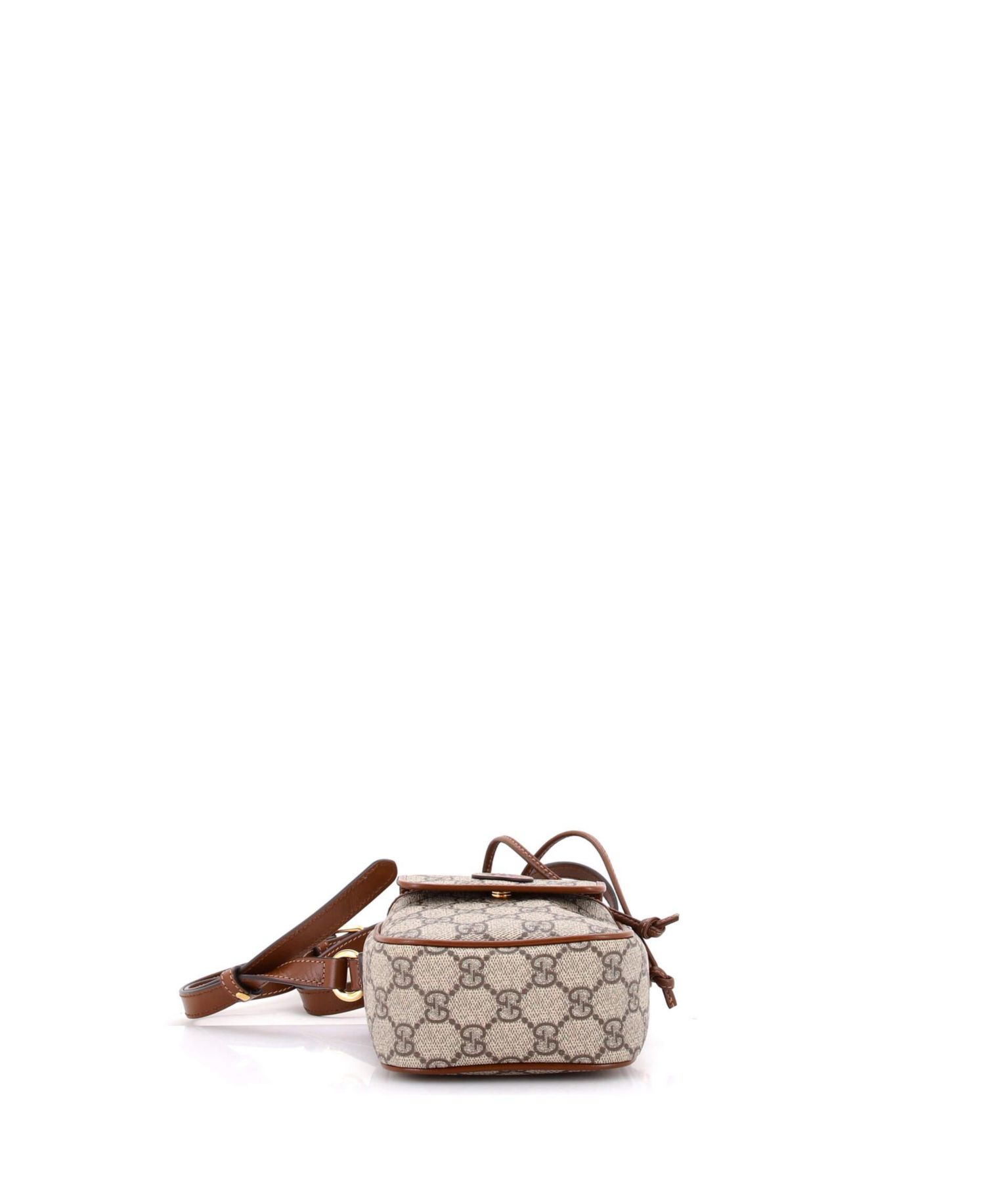 Mini Interlocking G Patch Bucket Bag GG Coated Canvas