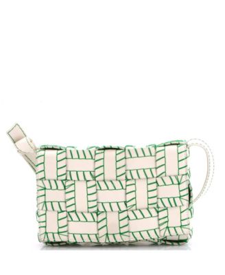 Medium Cassette Crossbody Bag Baseball Stitch Maxi Intrecciato Leather