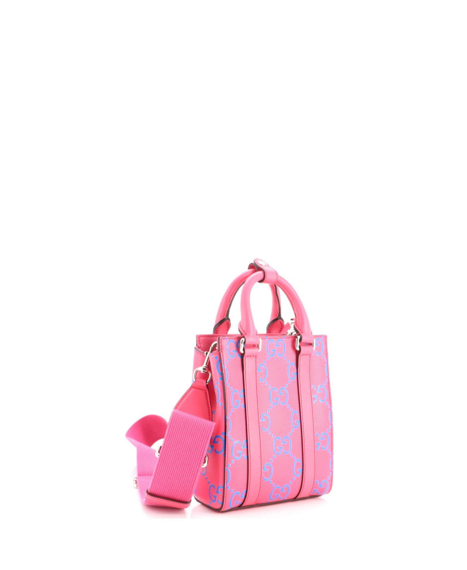 Mini Convertible Open Tote GG Embossed Perforated Leather