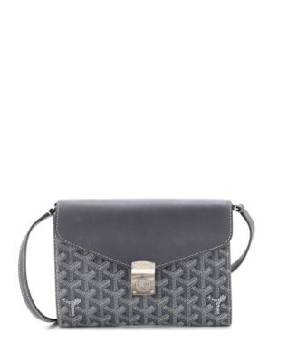 Chypre Wallet on Strap Coated Canvas with Leather