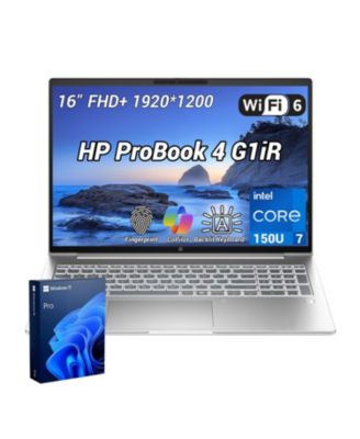 ProBook 4 16" FHD+ IPS Business AI Laptop, Intel Core 7 150U, 16GB DDR5, 2TB SSD, Wi-Fi 6, Win11 Pro, Silver