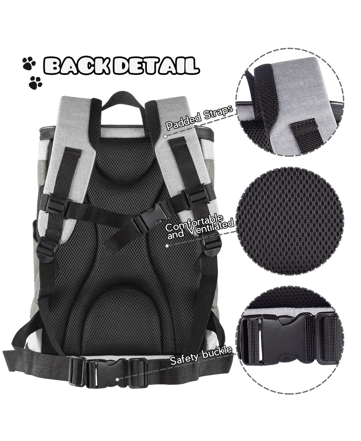 Jespet Pet Soft Backpack Carrier: 13