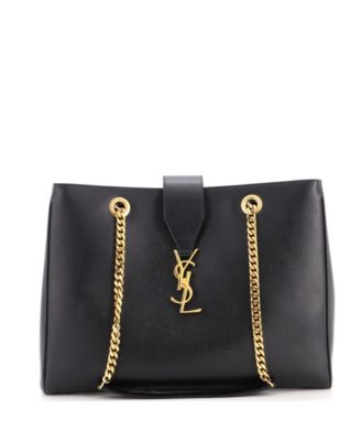 Large Classic Monogram Shopper Leather