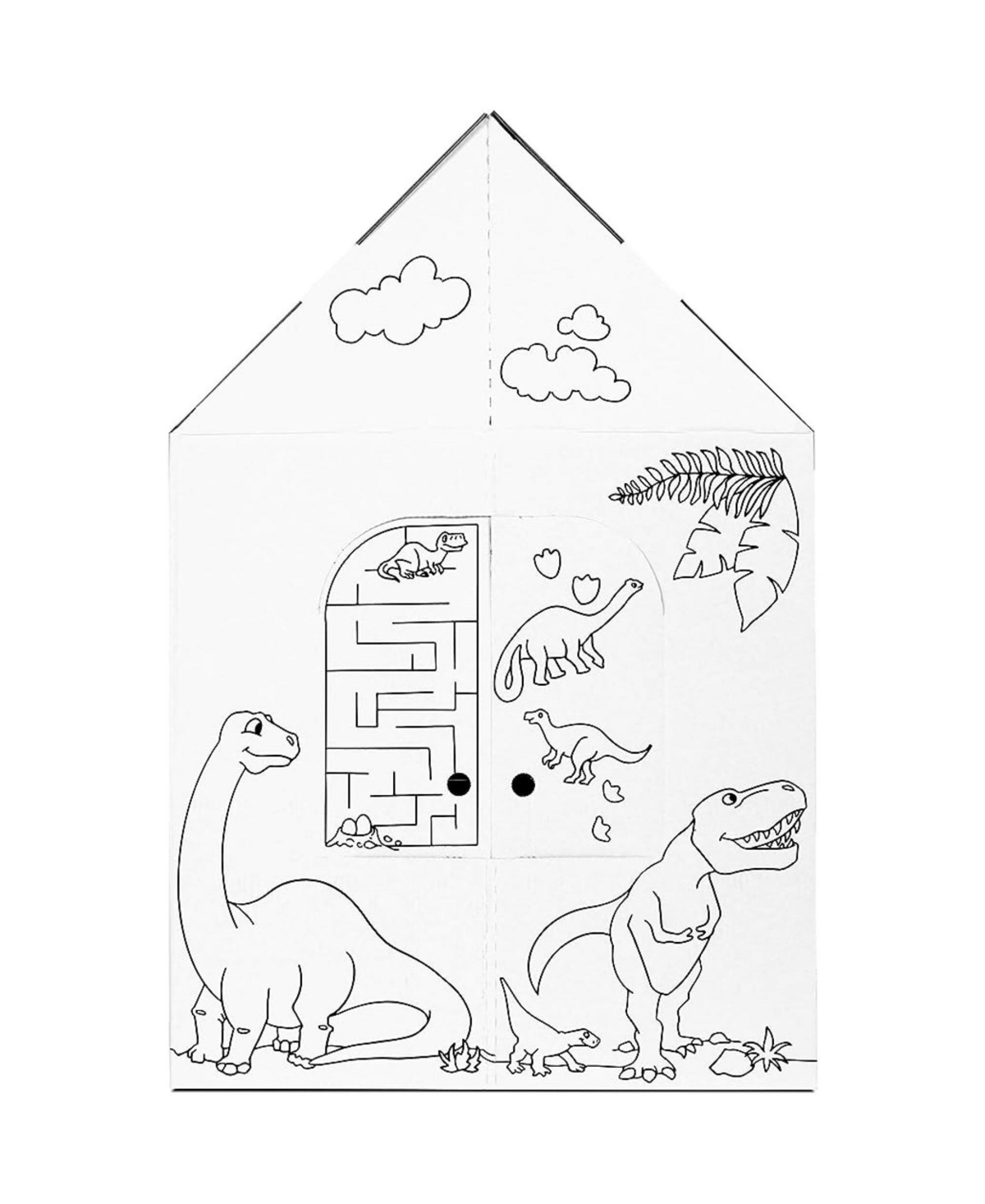 Easy Playhouse Dinosaur Colorable Playhouse, Ages 3+