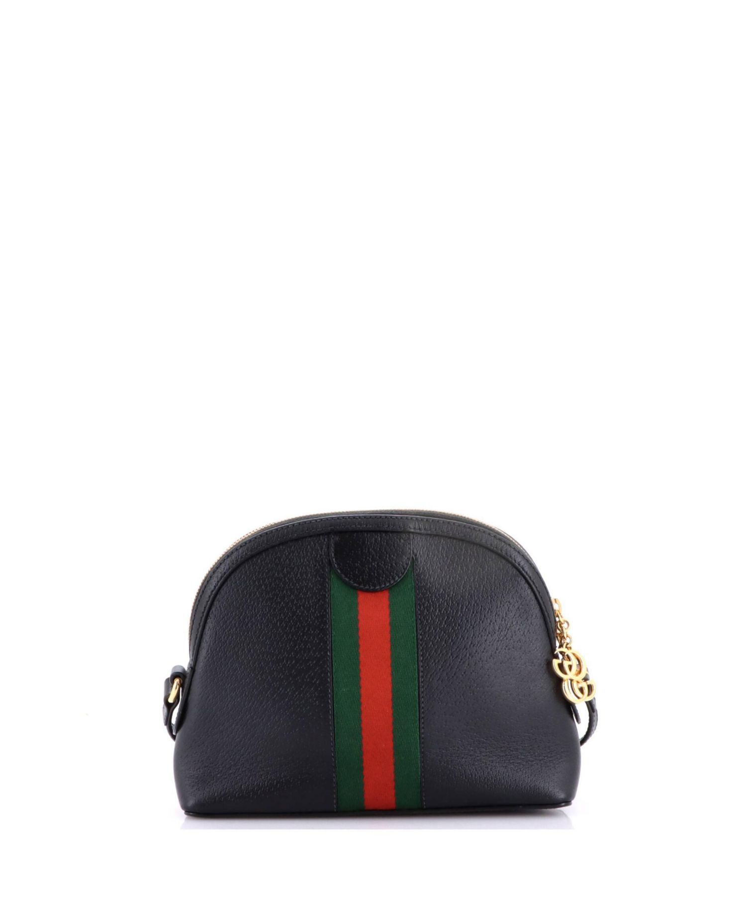 Small Ophidia Dome Shoulder Bag Leather