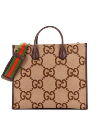 Large Convertible Tote Jumbo GG Canvas