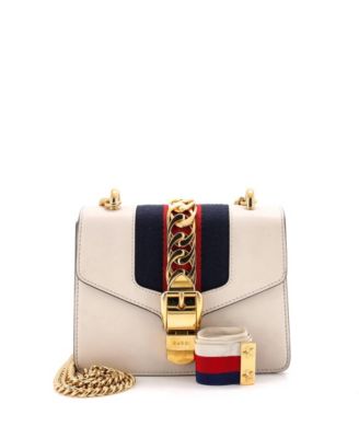 Mini Sylvie Chain Shoulder Bag Leather