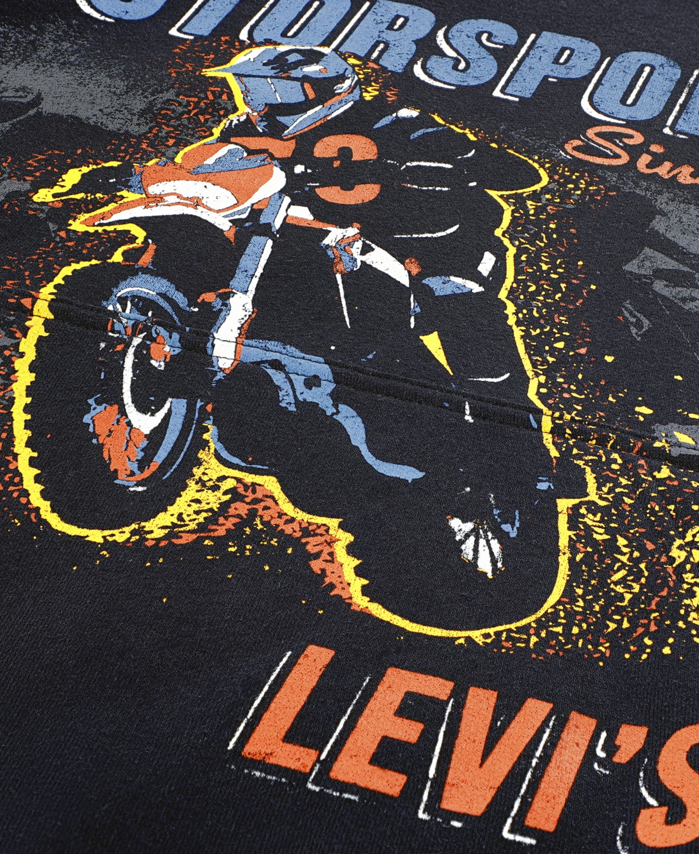 Худи Levi's Dirt Bike Graphic для мальчиков, цвет: Угольно-чёрный — фото 7