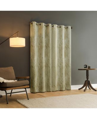 Sonora Snakeskin Trellis Blackout Grommet Curtain Panel Pair