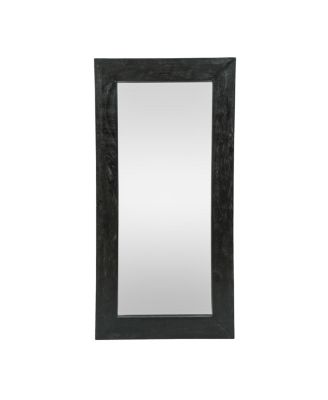 Handcrafted Rustic Mango Wood Floor Mirror 32x64 Inch Standing Mirror No Assembly Required