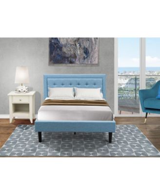 FN11F-1GA0C 2-Piece Platform Full Bedroom Set with 1 Full Bed Frame and a Wooden Night Stand