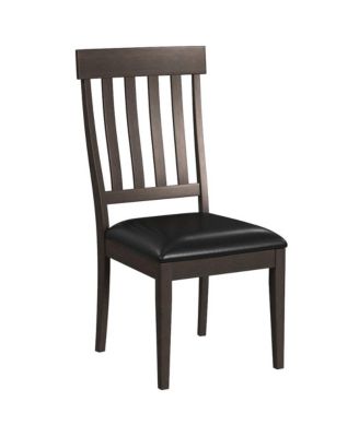 Mariposa Slatback Side Chair, with Upholstered Seat (2 pack)