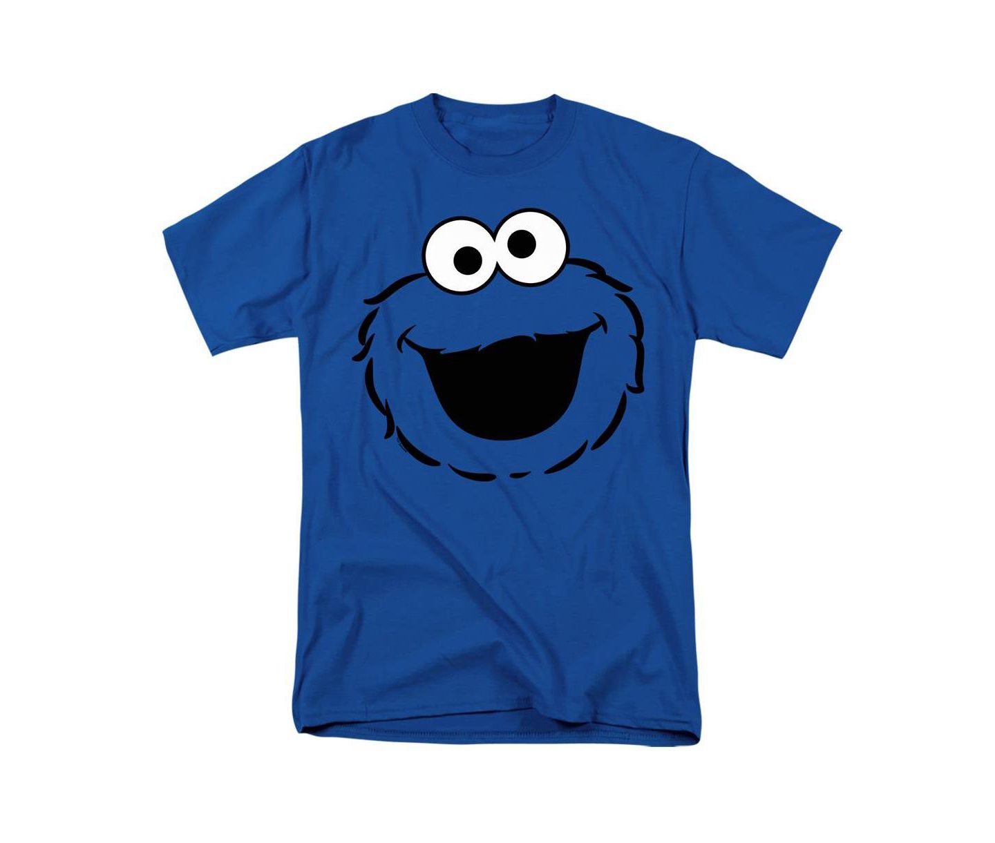 Мужская футболка Sesame Street Cookie Monster Full Face, цвет: Королевский синий — фото 1