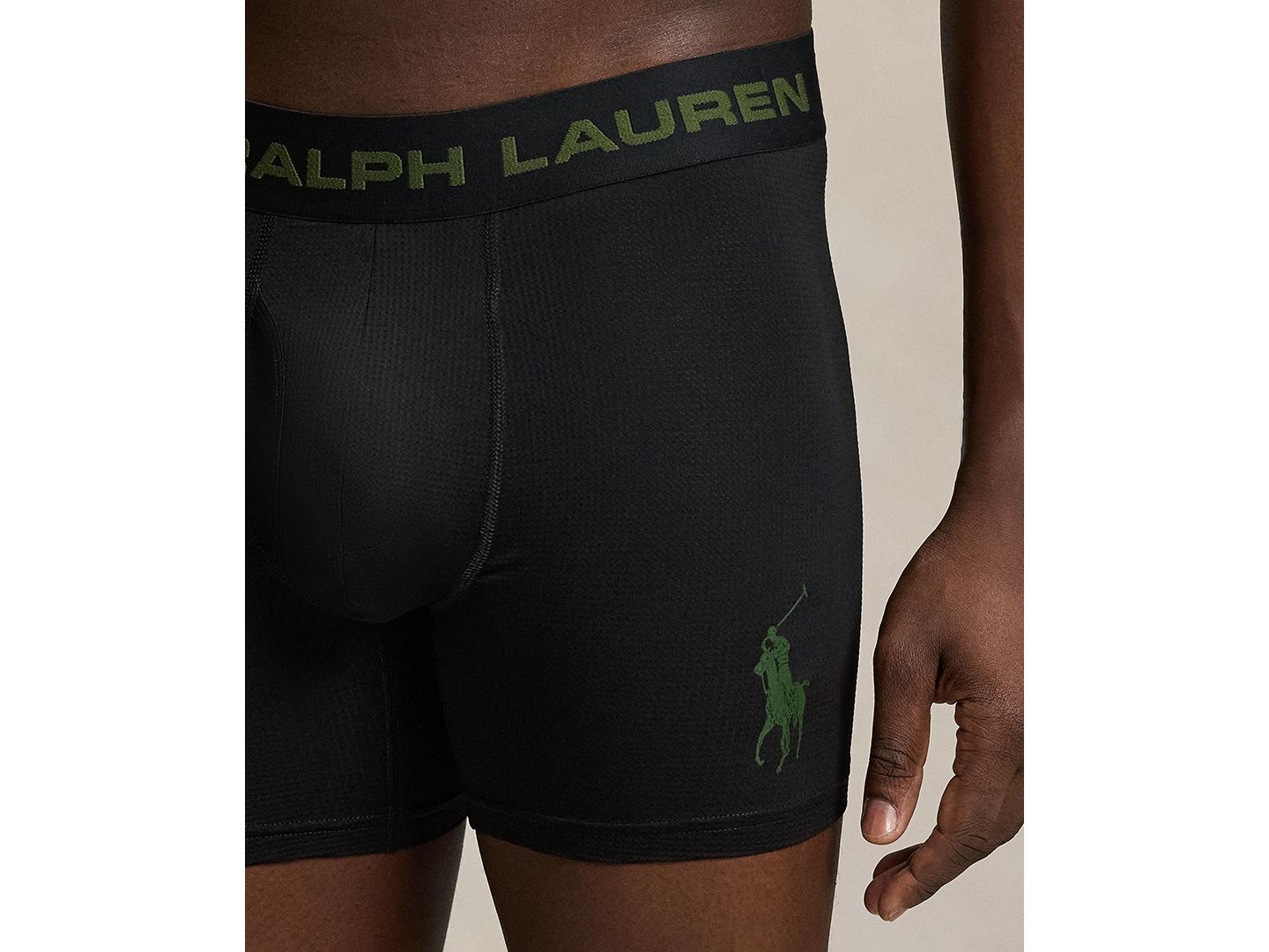Мужские трусы Polo Ralph Lauren Perfect Pouch Boxer Brief, цвет: Королевский синий / Красный — фото 5
