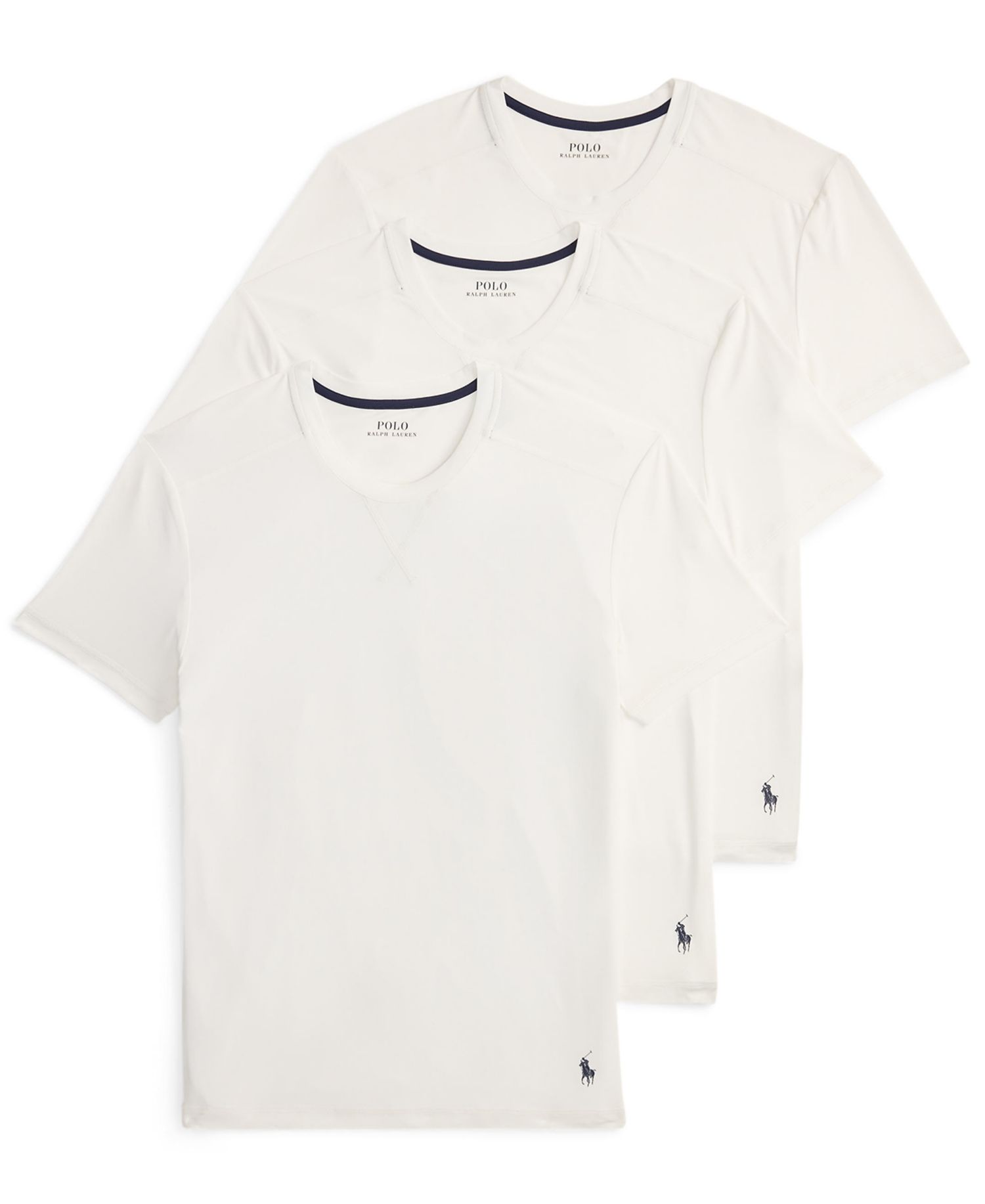 Men's Performance Sport Crewneck Undershirt, 3-Pack