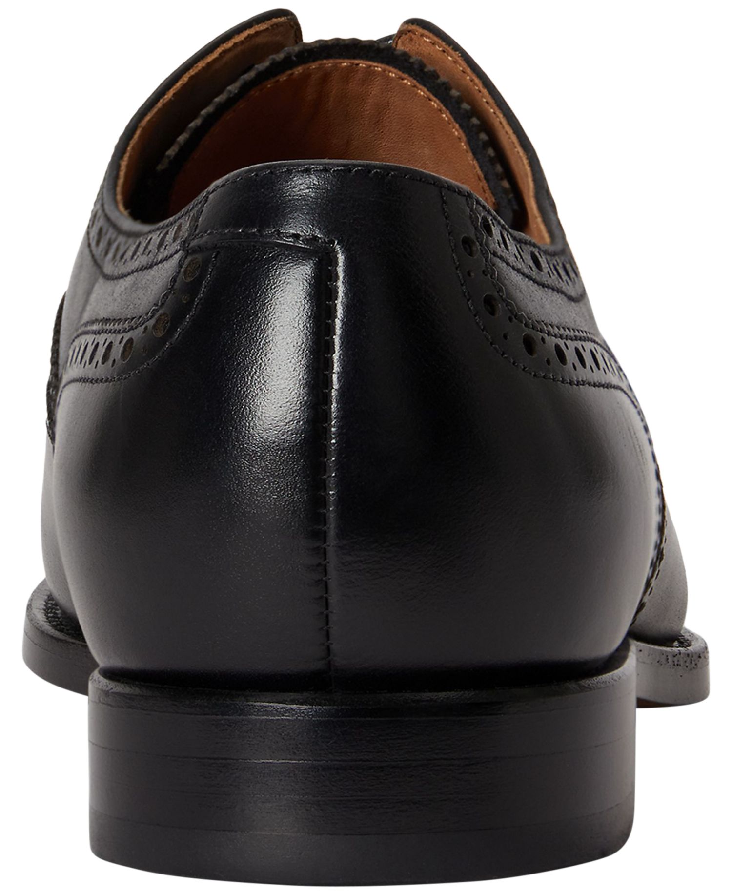 Men's Leather Owen Wingtip Round-Toe Shoes