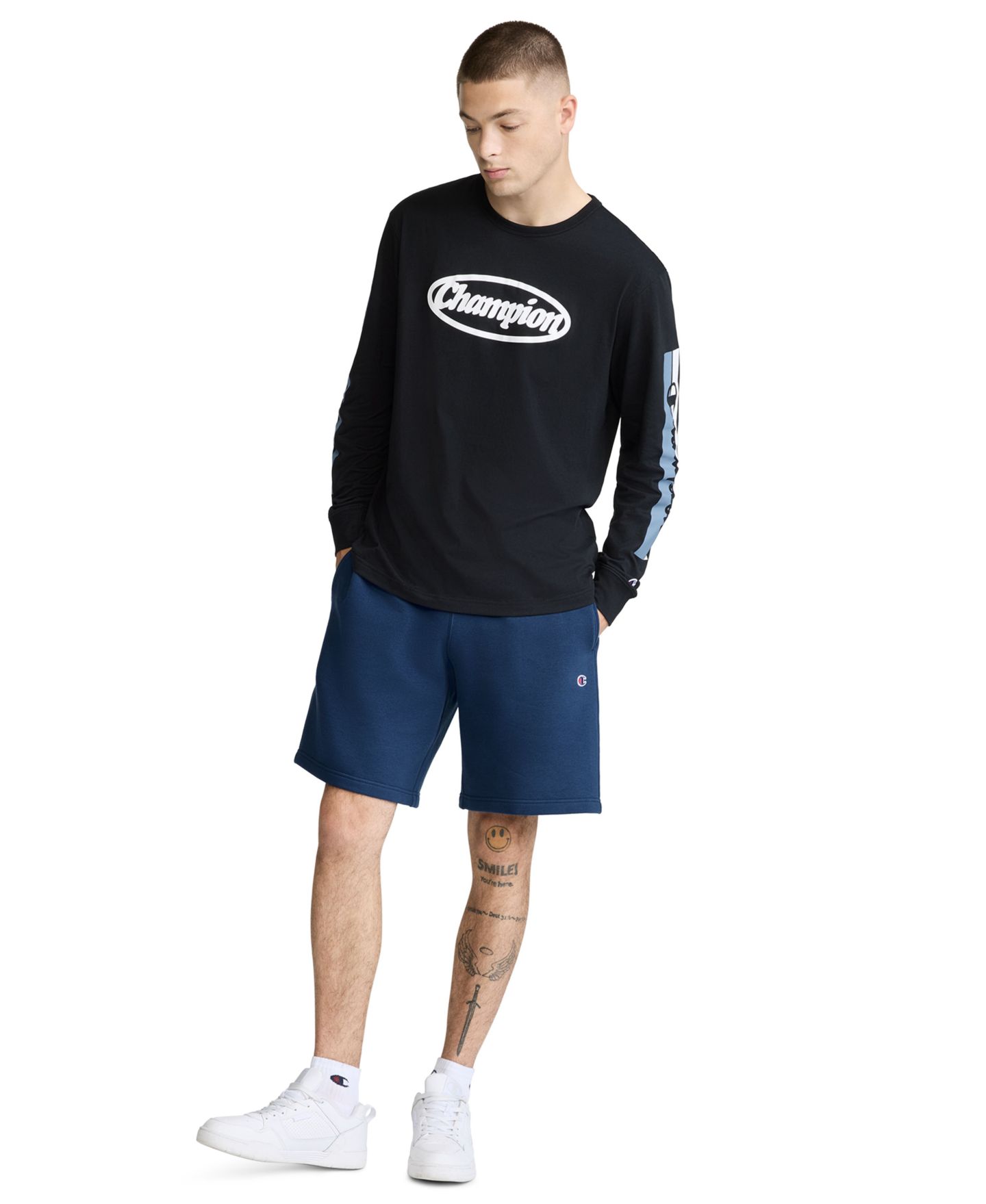 Мужская футболка Champion Medallion Graphic, цвет: Чёрный — фото 2