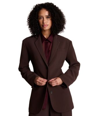 Women's Vision Twill Three-Button Boyfriend Jacket