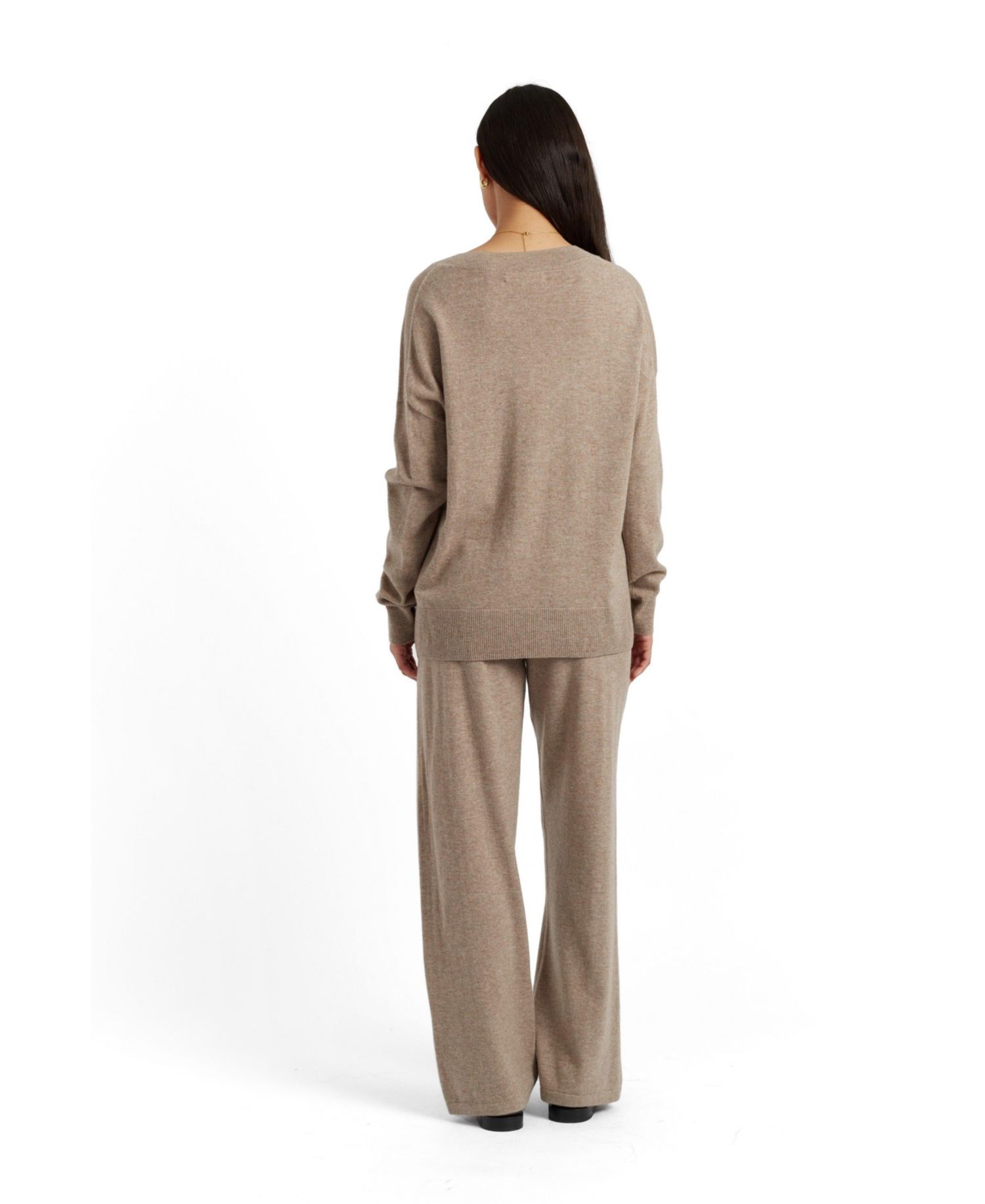 Women's Crewneck Slouchy Wool-Cashmere Blend Sweater