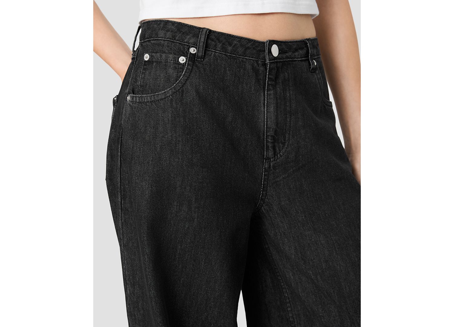 Women's Elton High-Waisted Wide-Leg Denim Jeans