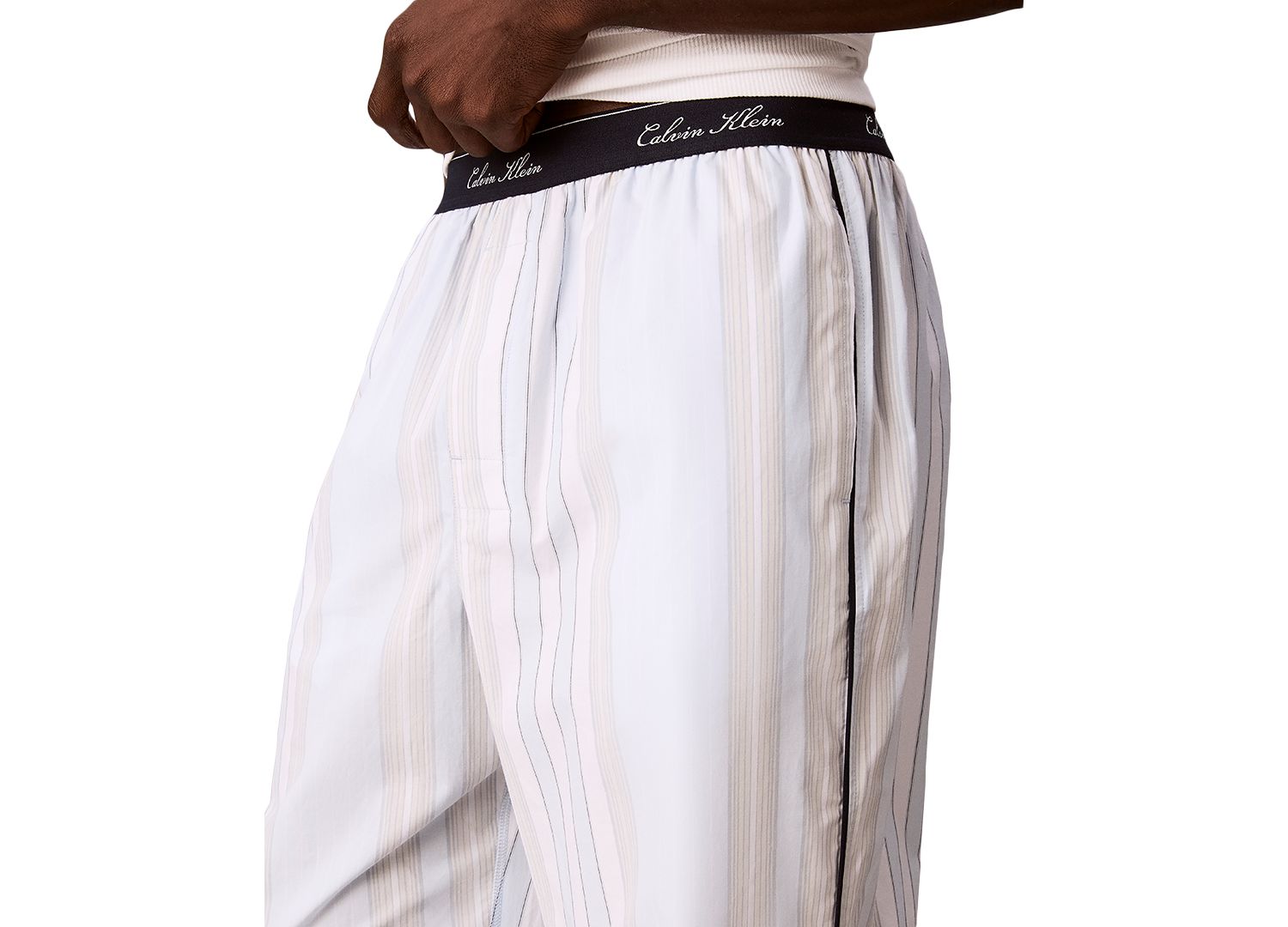 Men's Cotton Poplin Script Regular-Fit Pajama Pants