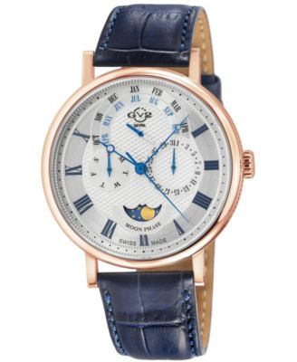 Men's Swiss Made Maestro Swiss Quartz Italian Leather Strap Watch