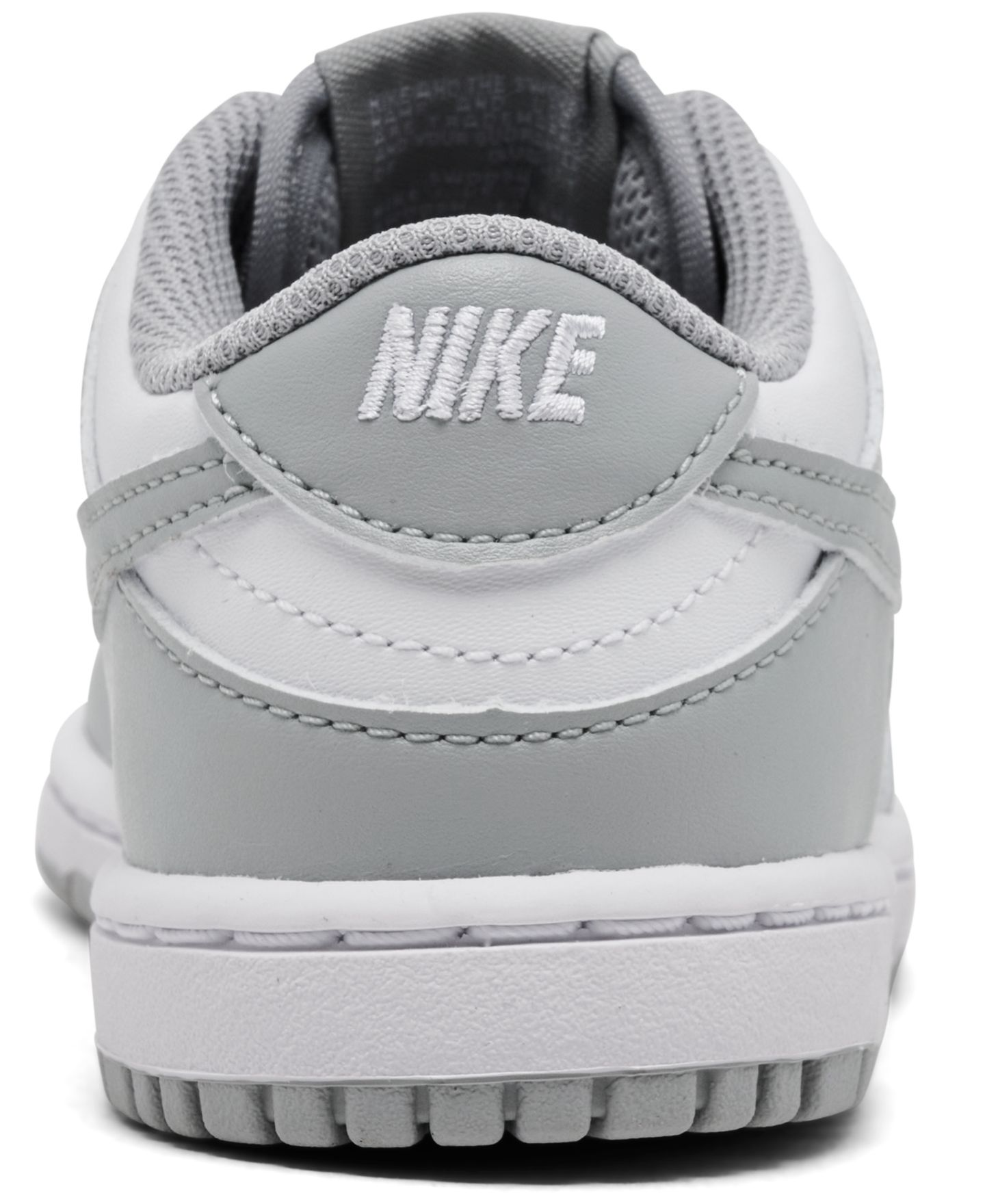 Детские кроссовки Nike Dunk Low Elastic Lace Lifestyle, цвет: Белый / Серый — фото 4