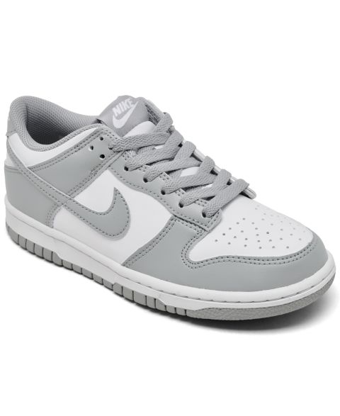Детские кроссовки Nike Dunk Low Lifestyle, цвет: Белый / Серый