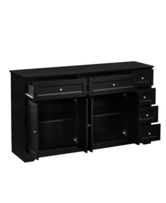 Buffet Sideboard 59 in Coffee Bar Station Console with 6 Drawers