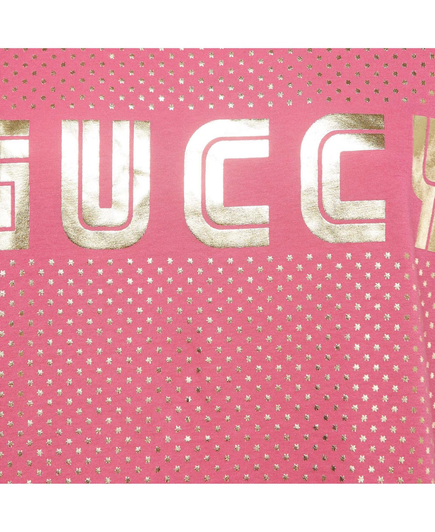 Women's Gucci Star Foil Print Oversized T-Shirt