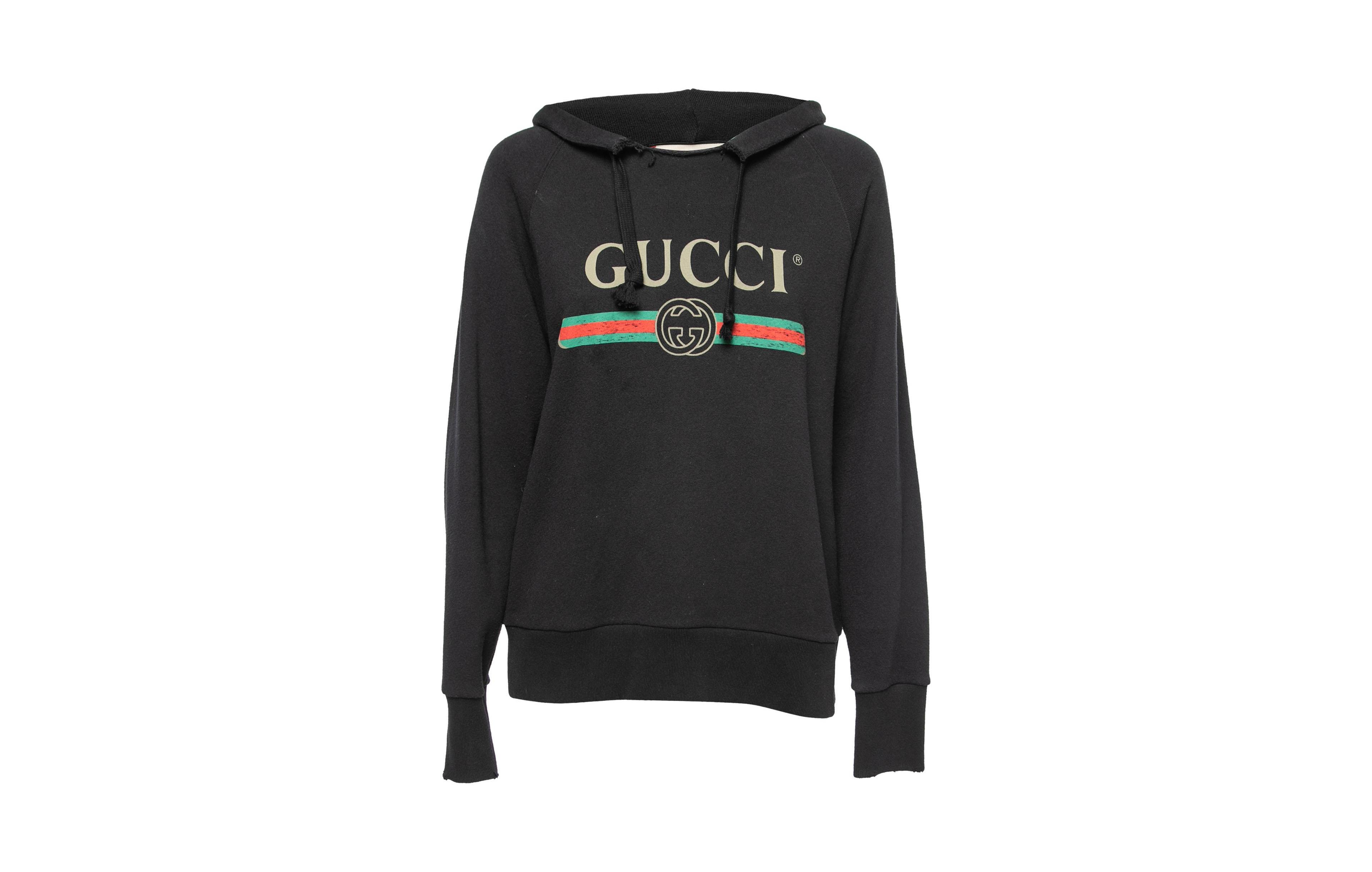 Pre-Owned Gucci Women's Vintage Logo Cotton Hoodie