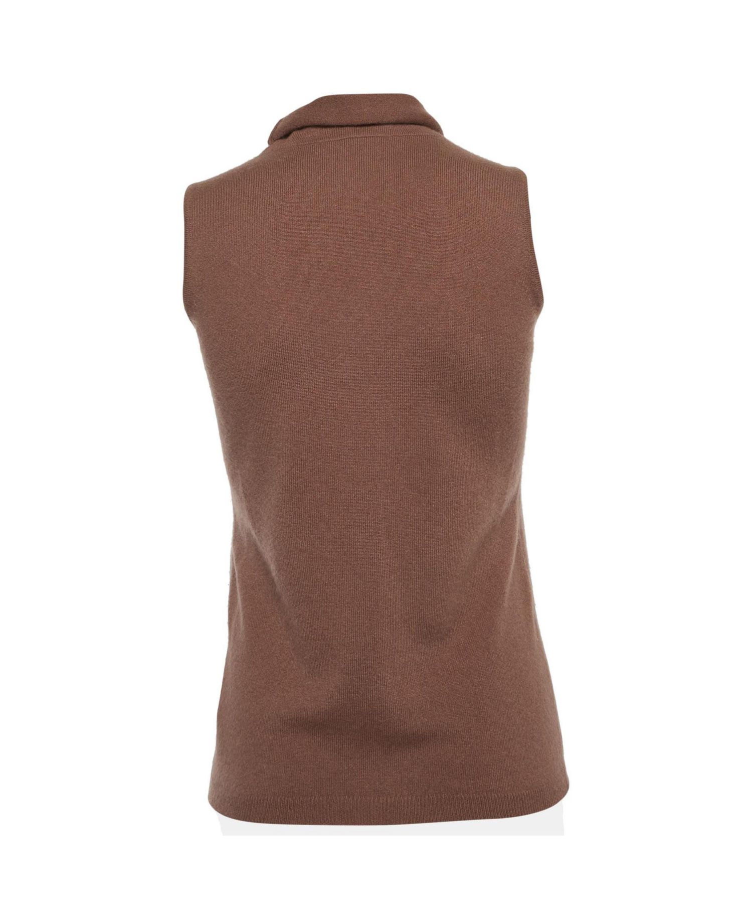 Women's Stud-Embellished Sleeveless Turtleneck Top