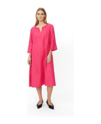 Women's MaNasya V-Neck Linen Midi Dress