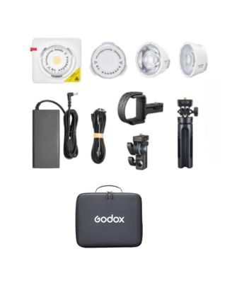 ML100R RGB LED Video Light Kit (15degree(s) and 36degree(s) Lens and Power Bank Holder Kit)