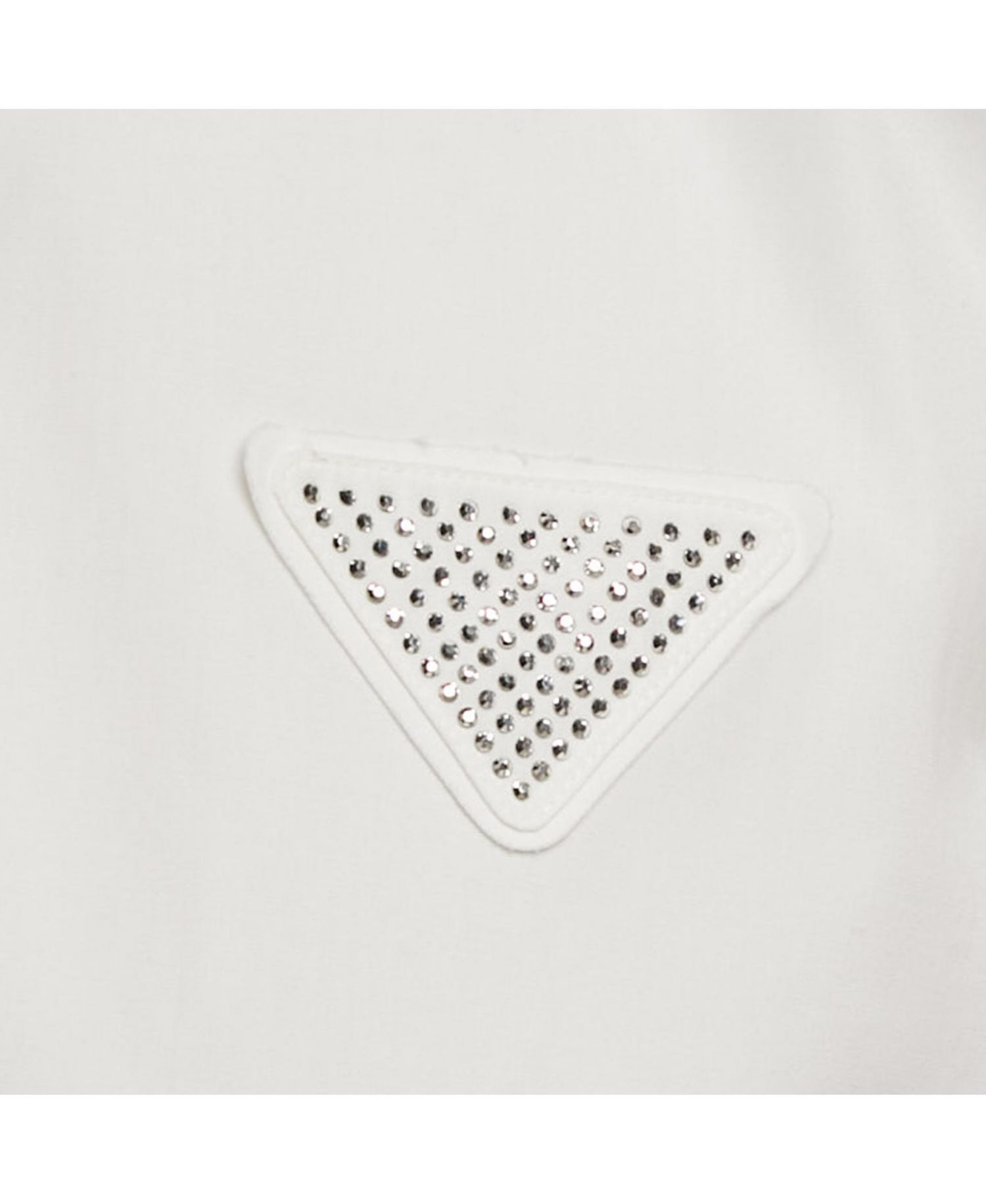 Women's Men's Rhinestone-Embellished Cotton Dress Shirt
