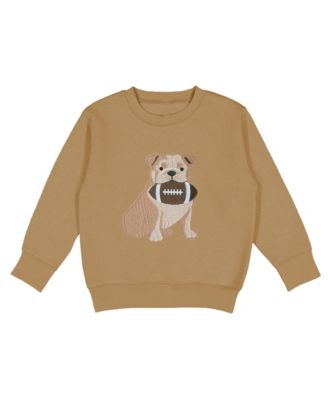 Baby Boys Bulldog Football Patch Sweatshirt