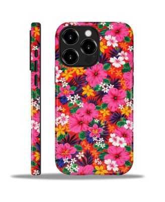Protective Phone Case for Apple iPhone 17 Pro, Dual-Layer Protection, Hibiscus Pop