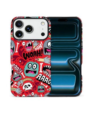 Phone Case Compatible with Apple iPhone, 2-Layer Durable, Monster Panic