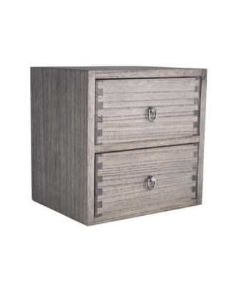 Wooden 2 Tier Desktop Storage Organizer for Office Makeup Dressing Table