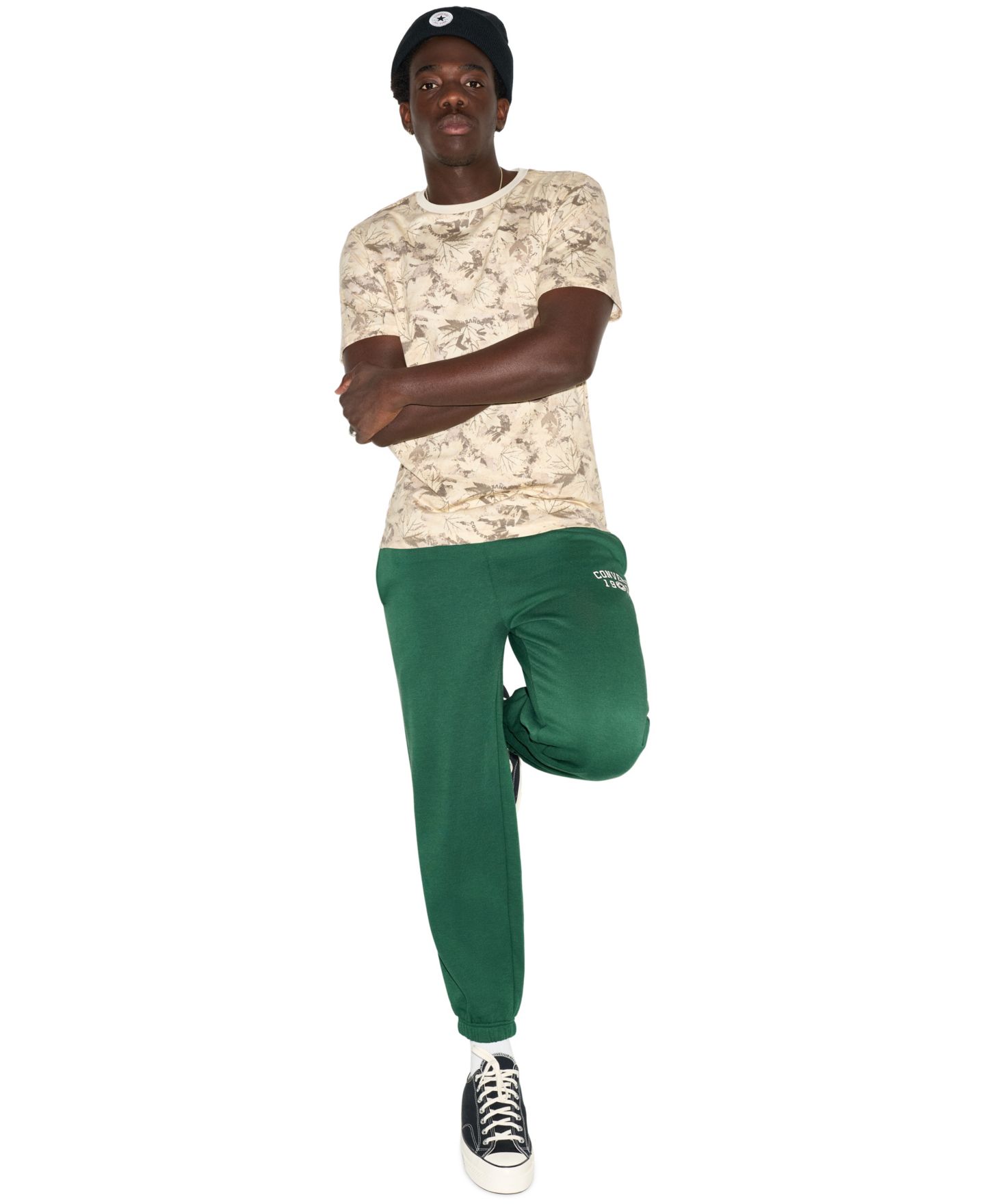 Мужская футболка Converse All-Over Print Camo Utilitarian, цвет: Разноцветный — фото 2