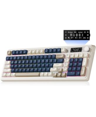 S99 Pro, 99-Key, Wireless, Membrane, Gaming Keyboard, RGB, 5-Layer Padding, 2000 mAh Battery, Knob, Digital Screen