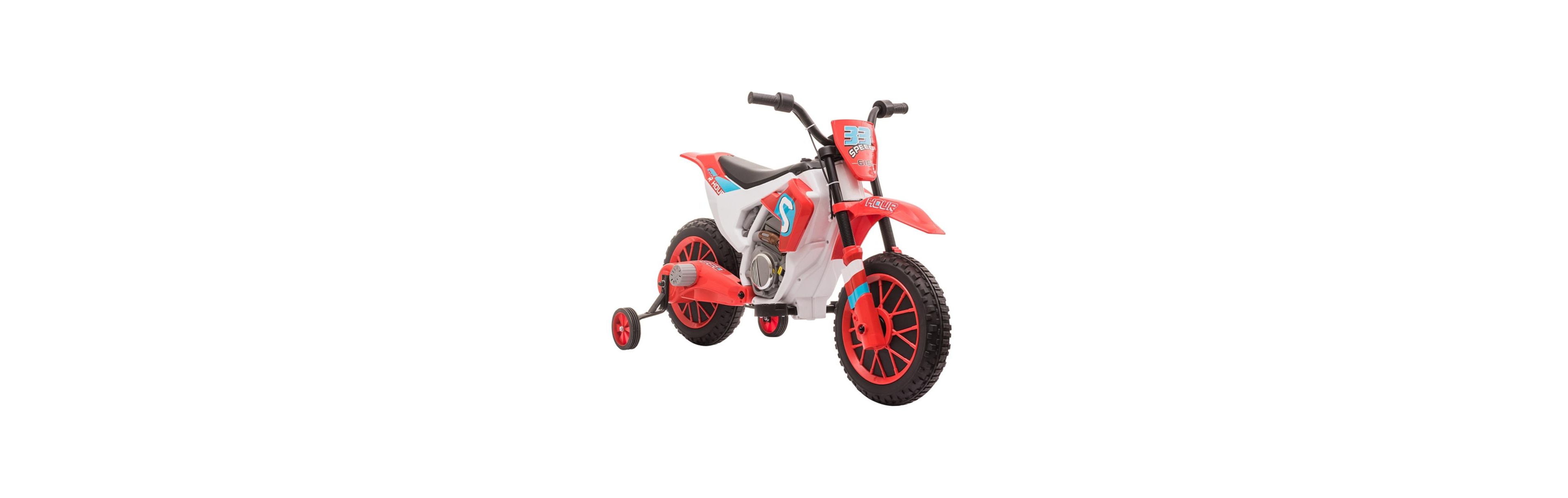 Sevorley 12V Kids Electric Ride-On Motorcycle with Training Wheels, Ages 3-5